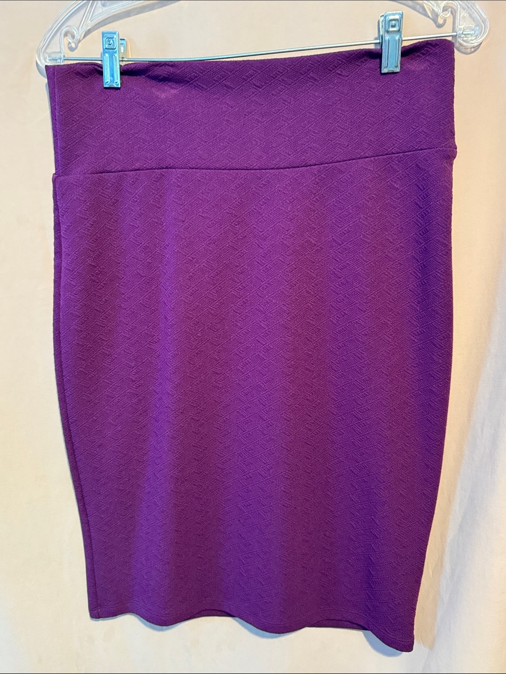 LuLaRoe Purple Textured Pencil Skirt